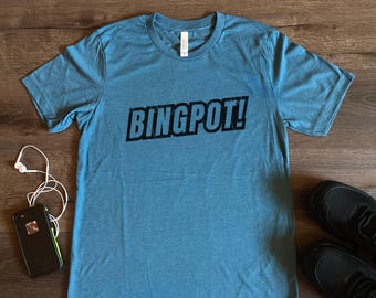 Bingpot T-shirt, grappige Bingo Plus Jackpot mashup slang quote cadeau