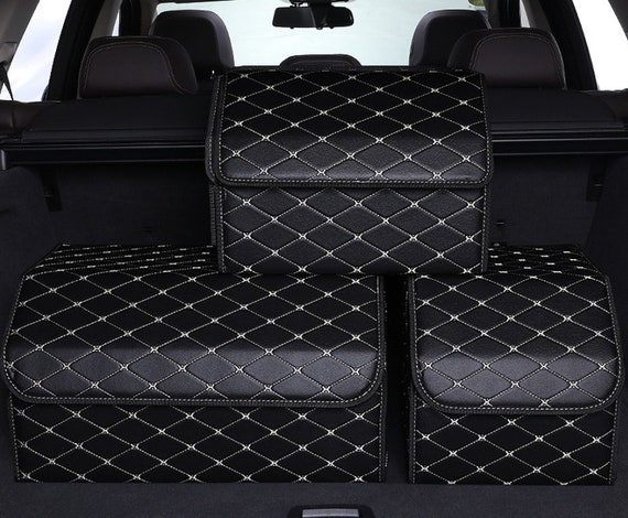 Recreatie Ontwaken oogst Luxury Leather Car Boot Storage Boxes Prestige Vehicle - Etsy