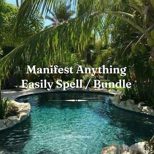 Manifest Anything Easily Spell, Clarity Spell, Manifestation Bundle - Manifest Faster Open Your Ability For Receiving Quicker Results
