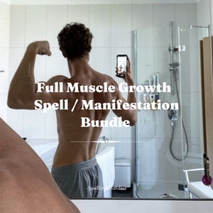 Strongest Muscle Growth Spell / Desired Body Spell Bundle - Start Seeing Results In Four Days