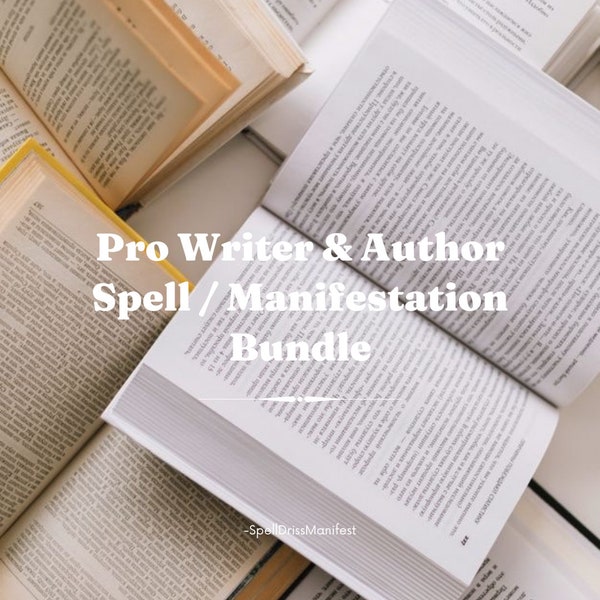 Strongest Pro Author & Writer Spell / Manifestation Bundle - Boost Career + Creativity