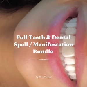Strongest Dental Spell, Custom Teeth Healing & Aesthetic Spell, Improve Oral Health, Manifest Your Perfect Smile