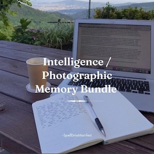 Powerful Intelligence, Photographic Memory Spell, Custom Mind Enhancement Spell, Boost Focus, Learning Mental Sharpness