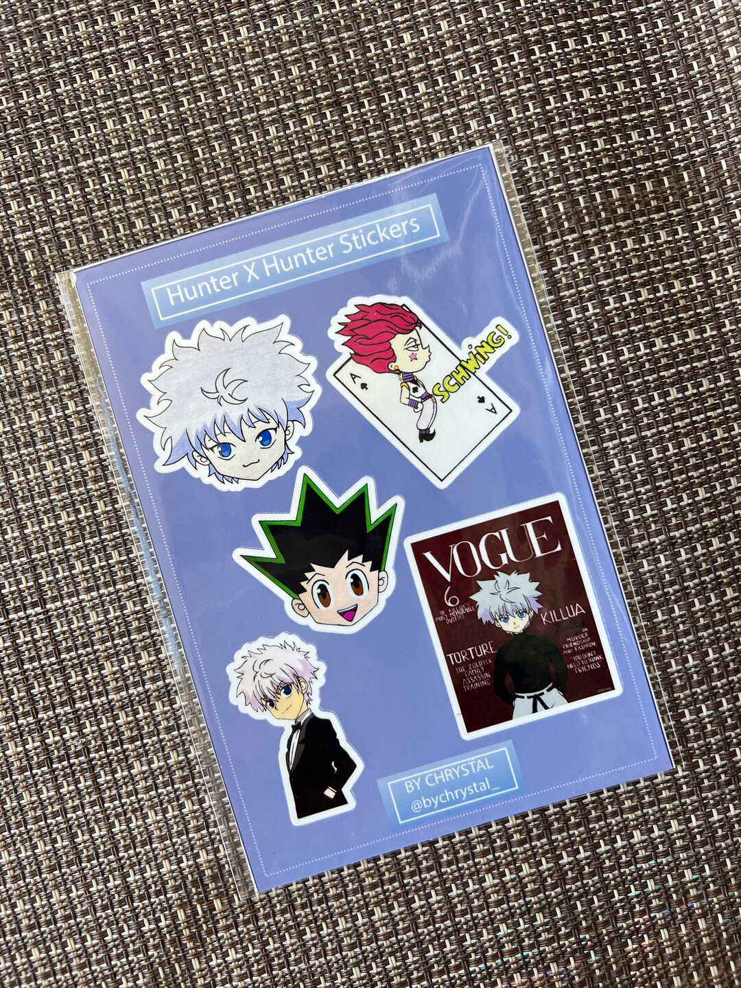 Anime Vinyl Sticker Sheet - Etsy
