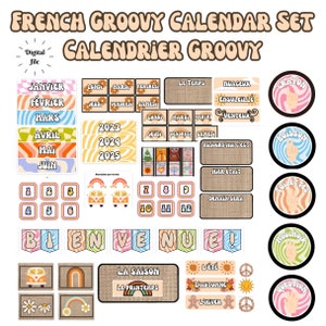 Calendario Groovy en francés - Calendrier Groovy