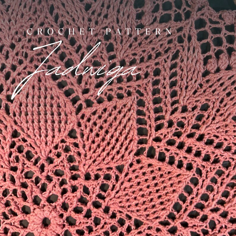 JADWIGA Digital Pattern for Crochet Doily written Instructions Only