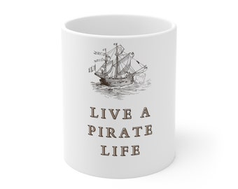 Caneca de café vida pirata