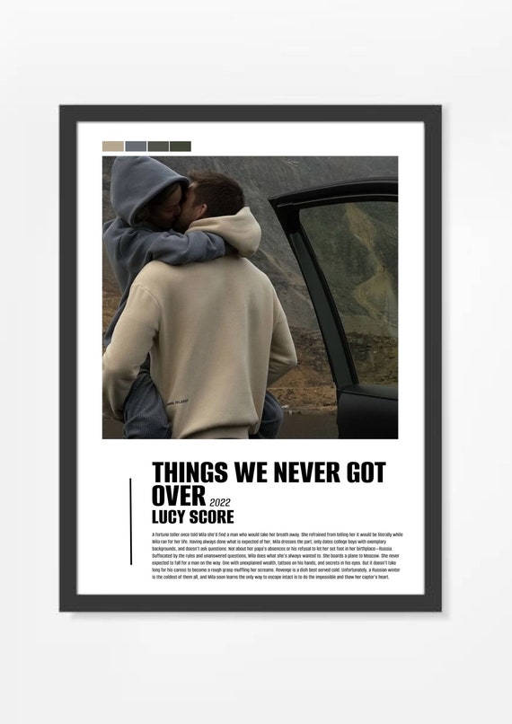 Things We Never Got Over by Lucy Score Poster Digital Download, Poster,  Wall Art, Books, Booktok, Book Lovers, Naomi and Knox Poster, 