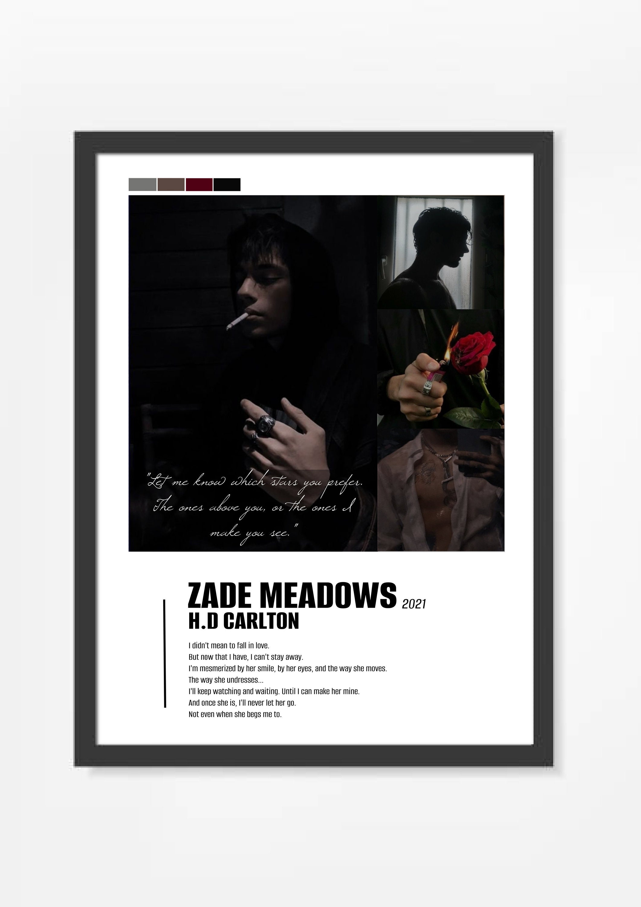 Zade Meadows by H.D. Carlton Poster Digital Download Etsy