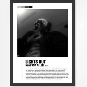 Lights Out von Navessa Allen Poster - Digitaler Download, Poster, Wandkunst, Bücher, BookTok, Buchliebhaber, Smut Poster, dark Romance
