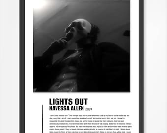 Lights Out by Navessa Allen Poster - Digital Download, Poster, Wall Art, Books, BookTok, Book lovers, Smut Poster, dark romance