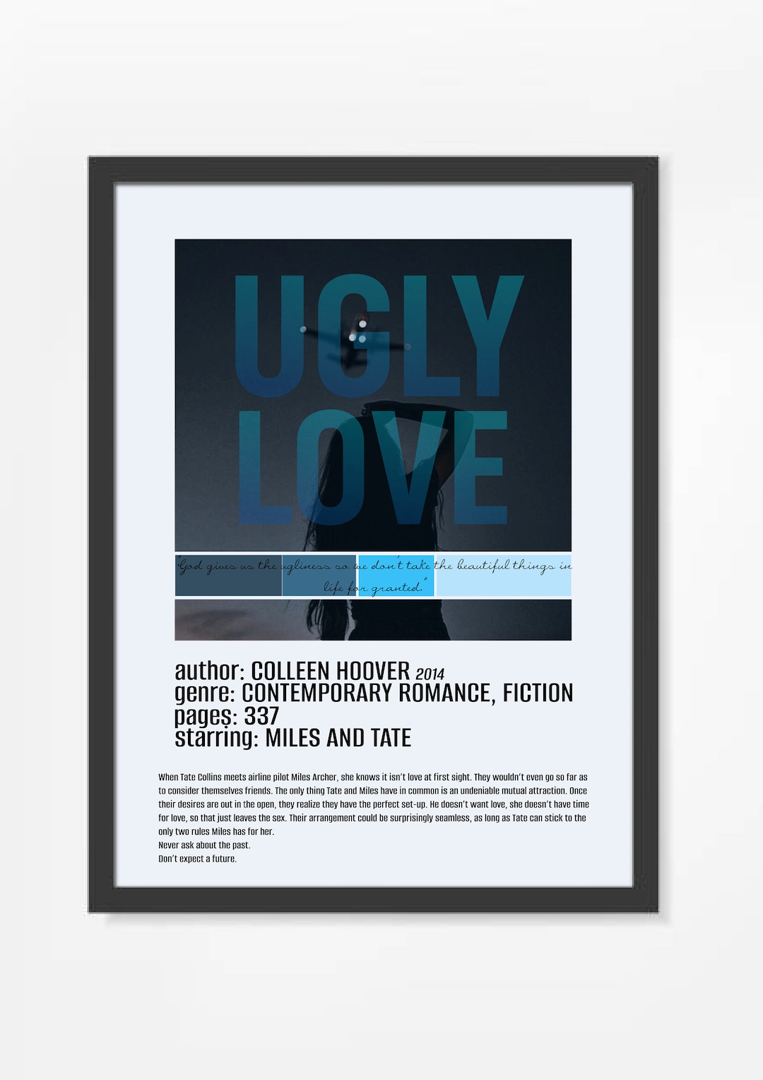 Ugly Love by Colleen Hoover Poster - Digital Download, Poster, Wall Art ...