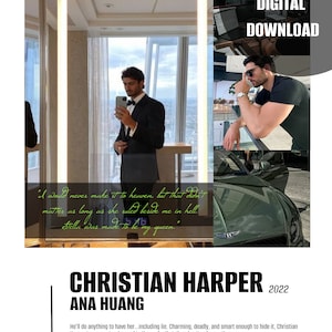 Christian Harper by Ana Huang Poster - Digital Download, Poster, Wall