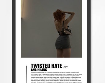 Twisted Hate by Ana Huang Poster Digital Download, Poster, Wall Art, Books,  Booktok, Book Lovers, Josh and Jules, Decal, Twisted Book 