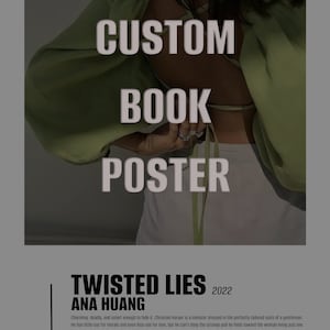 Custom Book Poster - Digital Download, Poster, Wall Art, Books, BookTok, Book lovers, Personalisation, Decal, book series