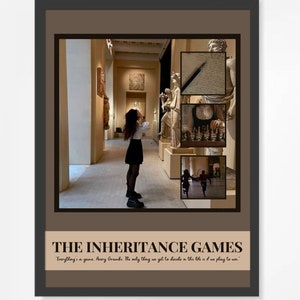 The Inheritance Games by Jennifer Lynn Barnes Poster - Digital Download, Poster, Wall Art, Books, BookTok, Book lovers, Avery Grambs