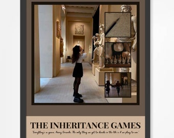 The Inheritance Games by Jennifer Lynn Barnes Poster - Digital Download, Poster, Wall Art, Books, BookTok, Book lovers, Avery Grambs