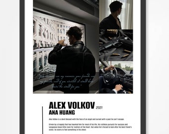 Alex Volkov by Ana Huang Poster - Digital Download, Poster, Wall Art, Books, BookTok, Book lovers, Twisted Series poster, Book Art,