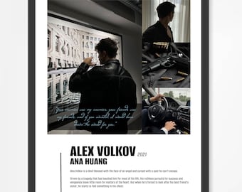 Alex Volkov de Ana Huang Poster - Descarga digital, Poster, Wall Art, Books, BookTok, Book lovers, Twisted Series poster, Book Art,