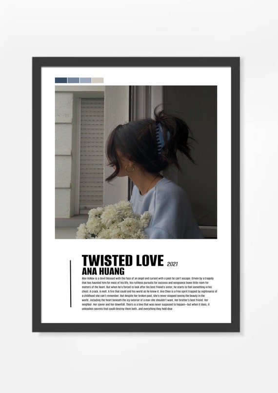 Twisted Love by Ana Huang Poster Digital Download, Poster, Wall Art, Books,  Booktok, Book Lovers, Ava and Alex Poster, Decal, Twisted Book 