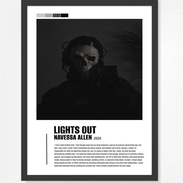 Lights Out by Navessa Allen Etsy