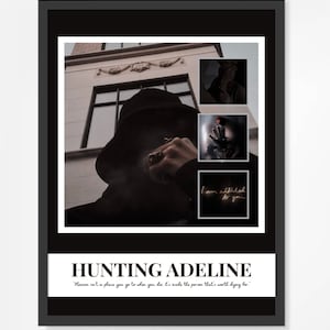 Hunting Adeline by H.D. Carlton Poster - Digital Download, Poster, Wall Art, Books, BookTok, Book lovers, Haunting Adeline, dark romance