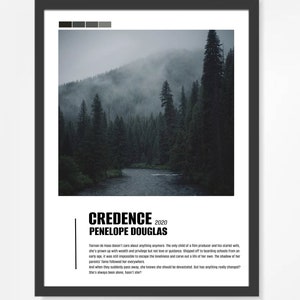 Credence by Penelope Douglas Poster - Digital Download, Poster, Wall Art, Books, BookTok, Book lovers, smut, Book Art