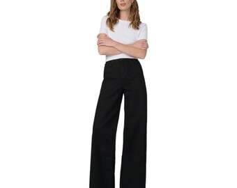 Joe's Jeans The Mia Petite hoge taille wijde pijpen vintage stretch dames dames plus 34