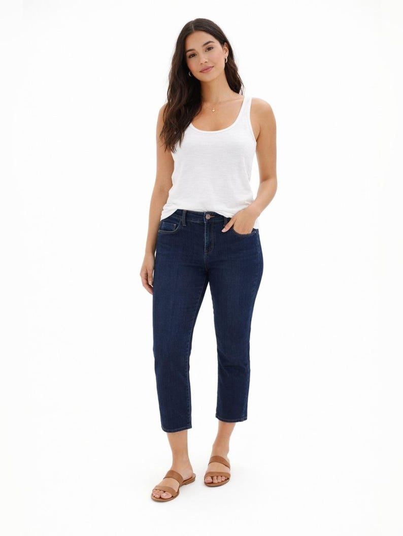 Anthropologie Pilcro Cropped Jeans Women's Sz 34 image 1