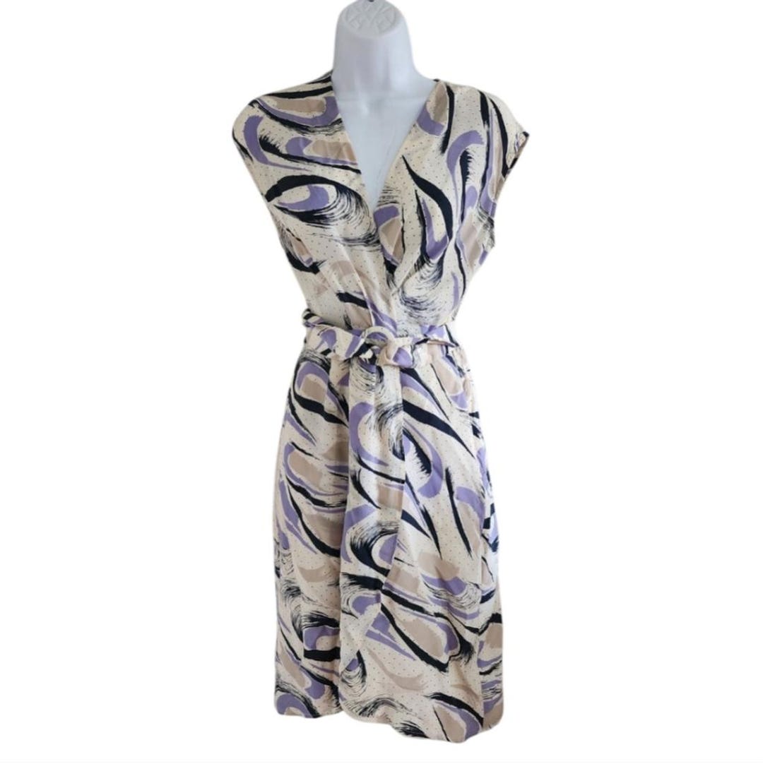 witchery silk dress Witchery Silk Faux Wrap Belted Dress - Women's