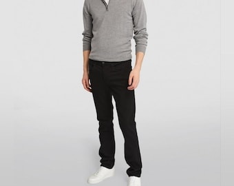 Jeans neri slavati slim 7 For All Mankind da uomo, taglia 34