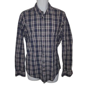 HUGO BOSS Orange Cliff Casual Plaid Shirt - Men&#39;s