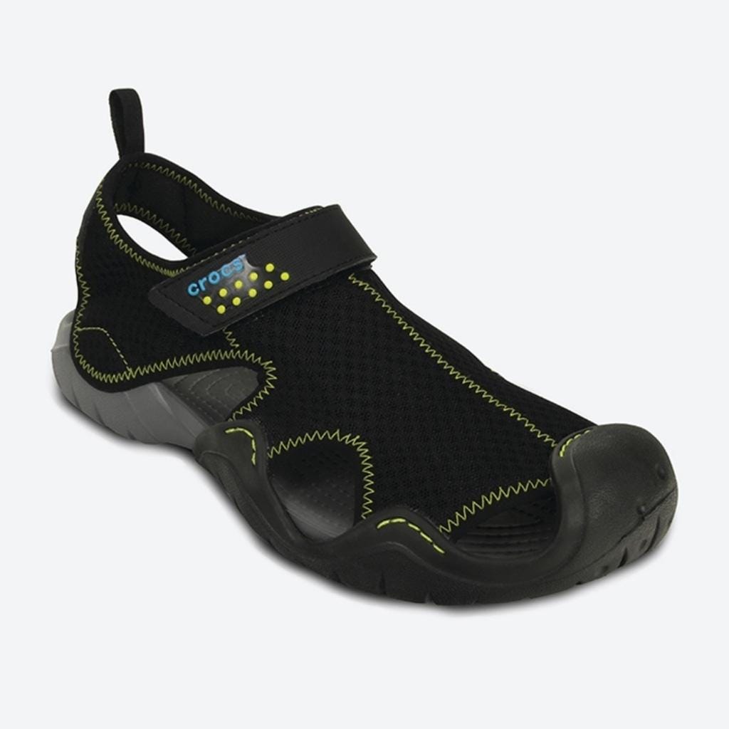 NWT New Crocs Black Swiftwater Wave Water Sandals Men Size 8 CROCS Swiftwater Mesh Wave Sandals Mens Sz. 8. Black Water  main image 3