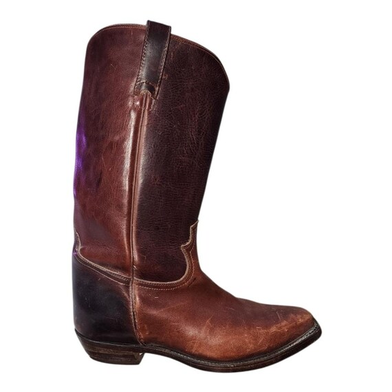 Adams Mens Sz 8 D Brown Leather Cowboy 11\