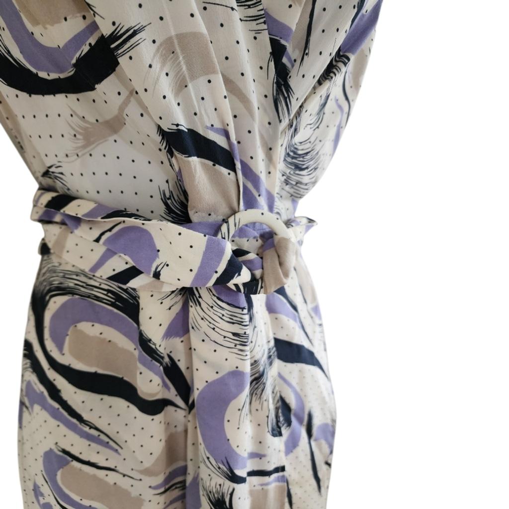 witchery silk dress @rosalieburns styles the Sheer Insert Maxi Dress