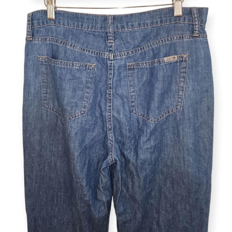 Joe's Blue Chambray High-Rise Janelle Wide Leg Jean Denim Jeans Women's image 6