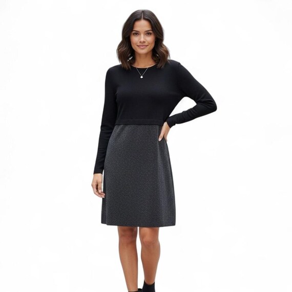 slim fit dress slacks Eileen Fisher Dresses | Nwt Eileen Fisher Velvet Silk Crew Neck Long Sleeve Shift Dress | Color: Red | Size: Xs
