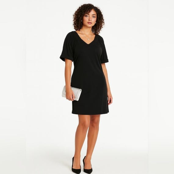 Diane Von Furstenberg LBD Elegant Black Stretch Holiday Pocket Designer Dress CN - Etsy Diane Von Furstenberg LBD Elegant Black Stretch Holiday Pocket Designer Dress CN - Etsy