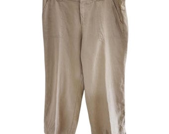 Eddie Bauer Vashon Fit Linen Crop Pants - Women's
