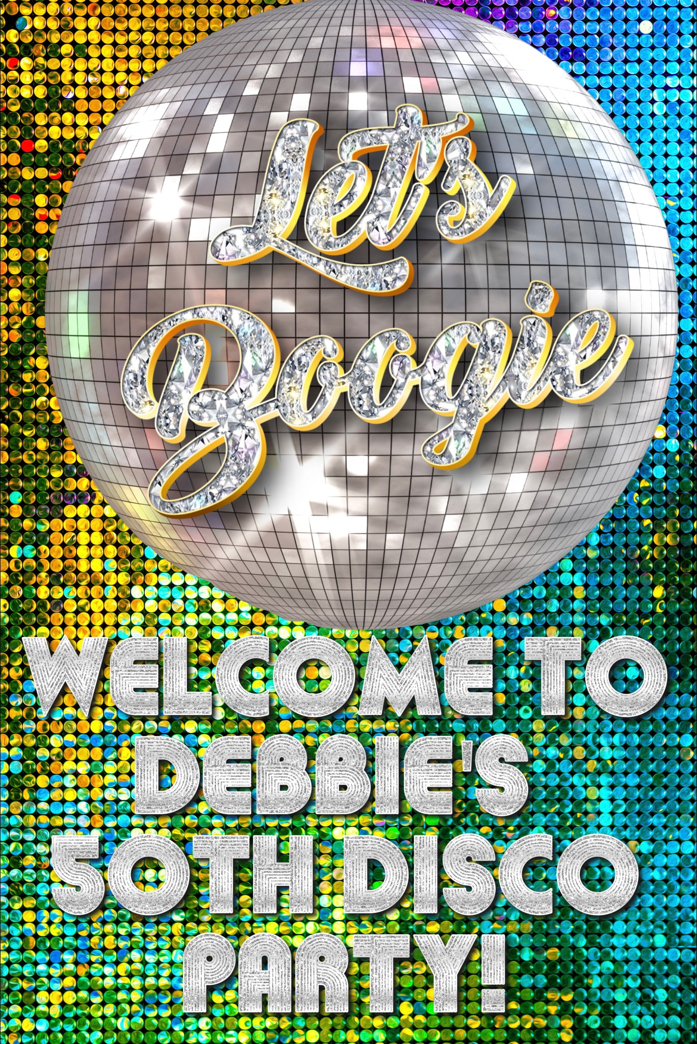 Disco Welcome Sign, Disco Birthday Sign, 24 X 36 Welcome Sign - Etsy