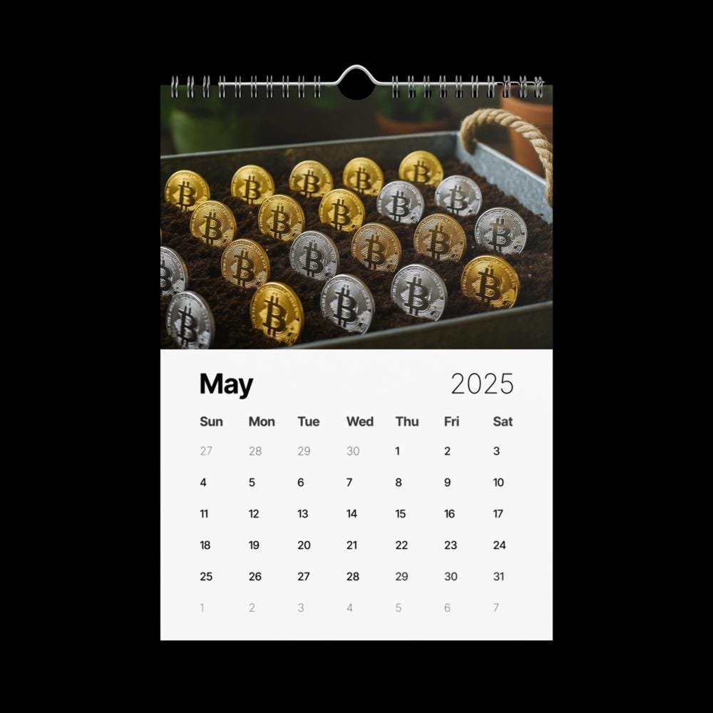 Bitcoin Stylish Luxury Wall Calendar (2025) - Etsy