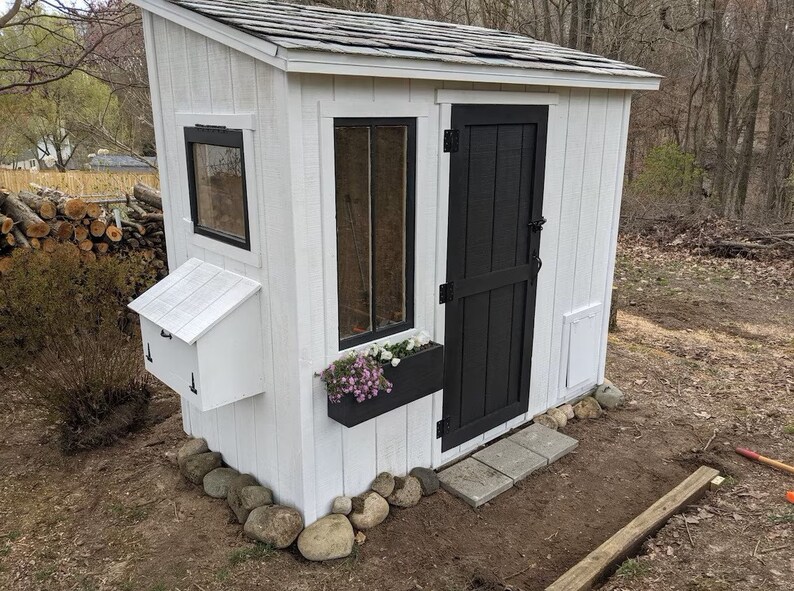 4x8 Large Garden Coop Walkin Chicken Coop Plan Backyard Etsy UK