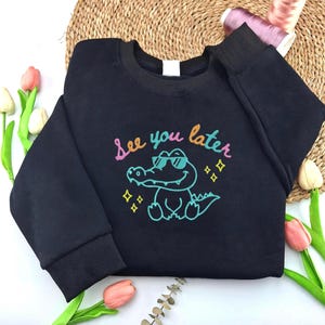 See You Later Alligator Teacher Embroidered  Shirt, Last Day of School Tee, End of Yea Teacher TShirt, Teacher Summer Gift, Teacher Gift