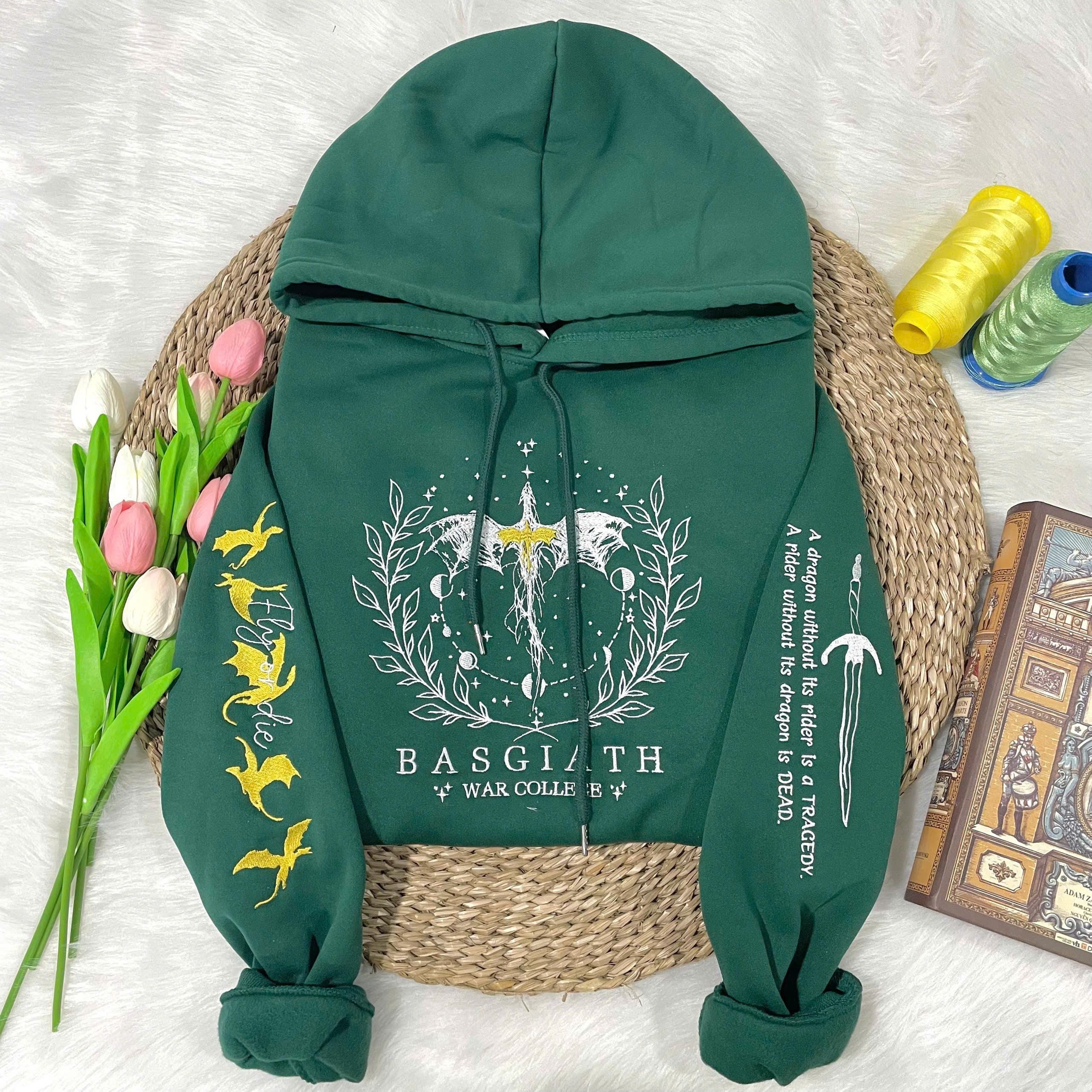 Fourth Wing Embroider Sweatshirt, Custom Basgiath War