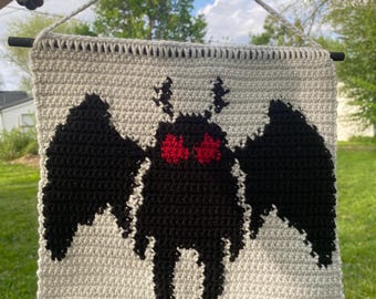 MOTHMAN CROCHET TAPESTRY