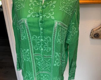 Johnny Was Tunic Top Size M
