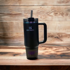 Custom 30 and 40 oz black chroma quencher Stanley | limited edition | drinkware |kitchen - hot and cold - handle and straw