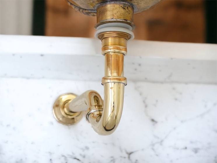 Solid Unlacquered Brass Strap Sink Bottle Trap Pop up Etsy