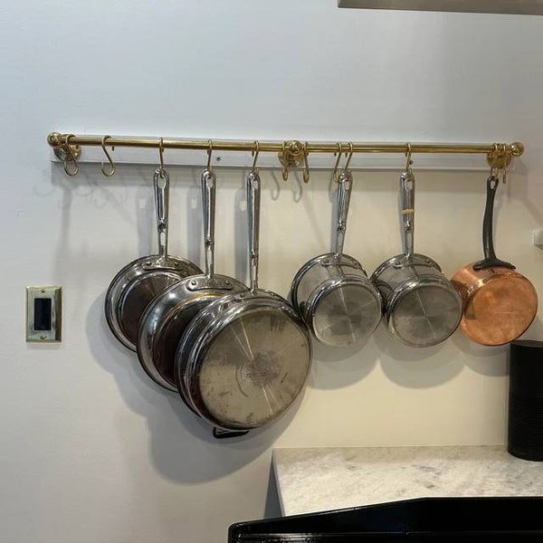 Copper Pan Rail Etsy