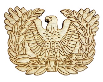 US Army Warrant Officer Branch Insignia laser cut for DIY-Various Sizes Light Style